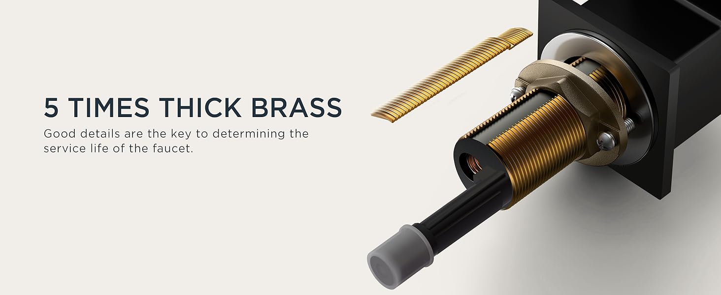 FORIOUS Bathroom Faucets 3 Hole Black Gold Brushed Nickel - 8 Inch Widespread Bathroom Sink Faucet Waterfall Spout with Pop Up Drain and Water Supply, Suitable for Vanity RV Commercial Lavatory Restroom FORIOUS Bathroom Faucets 3 Hole Black Gold Brushed Nickel - 8 Inch Widespread Bathroom Sink Faucet Waterfall Spout with Pop Up Drain and Water Supply, Suitable for Vanity RV Commercial Lavatory Restroom