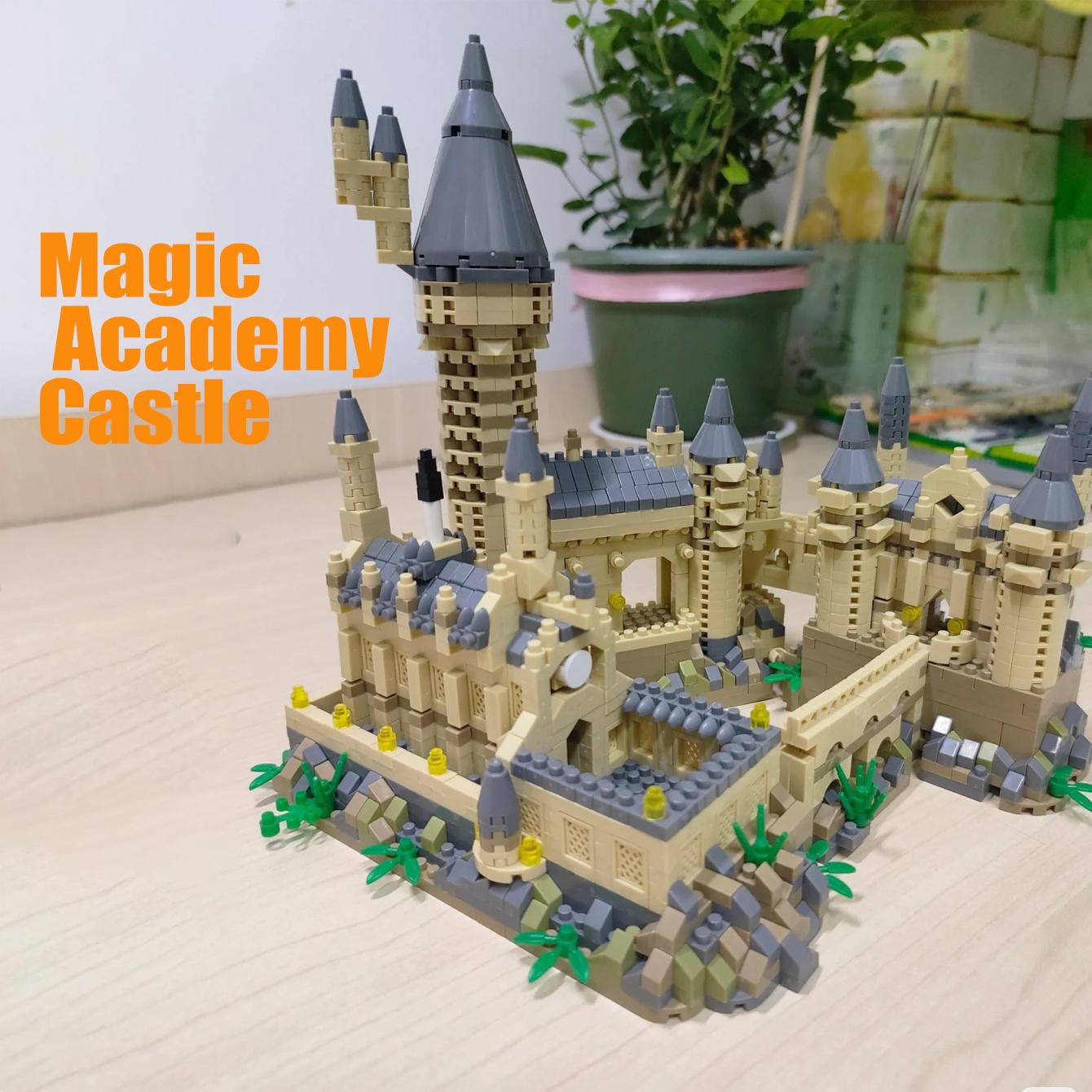 Magic Castle Building Block Model, High Difficulty Creative Assembly, Enhances Patience and Focus, Adult Stress Relief Puzzle Collection