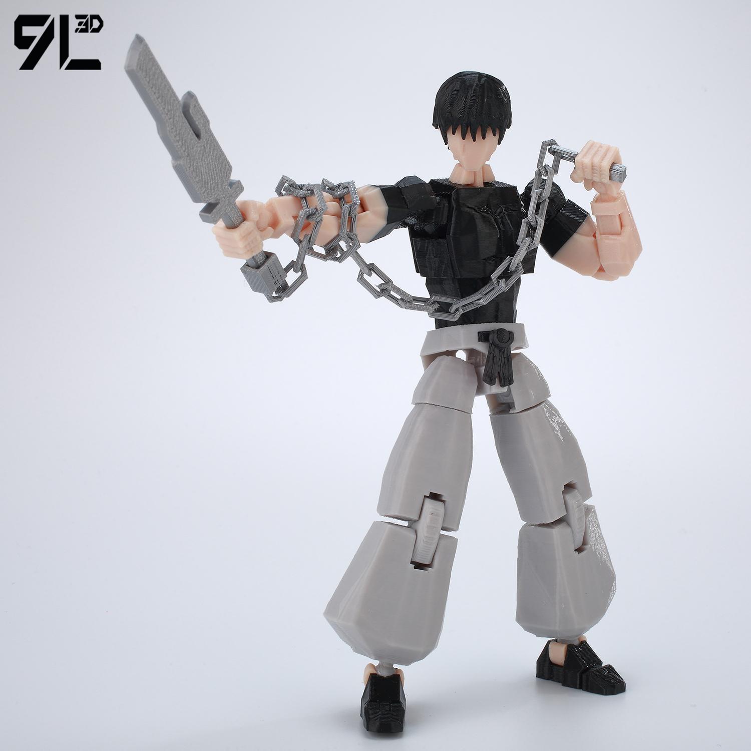 9L3D Printed Jujutsu Kaisen Fushiguro Toji Anime Multi-Jointed Shapeshift Toys Action Figures Mannequin Model Ornaments Gift Toy 9L3D Printed Jujutsu Kaisen Fushiguro Toji Anime Multi-Jointed Shapeshift Toys Action Figures Mannequin Model Ornaments Gift Toy