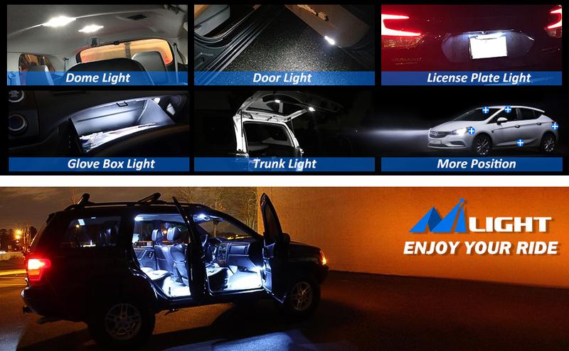 Nilight D1S 35W 6000K Diamond White HID Headlight Bulbs