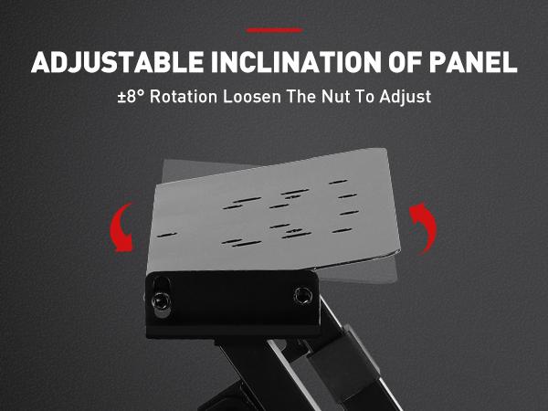 Comhoma Racing Simulator, Racing Wheel Bracket, Cockpit Wheel Bracket, Steering Gear and Shift Lever Bracket, suitable for Logitech G25, G27, G29, G920, G923 and Tesoton T330TS gaming brackets, Wheel Pedal, does not include the steering wheel itself.