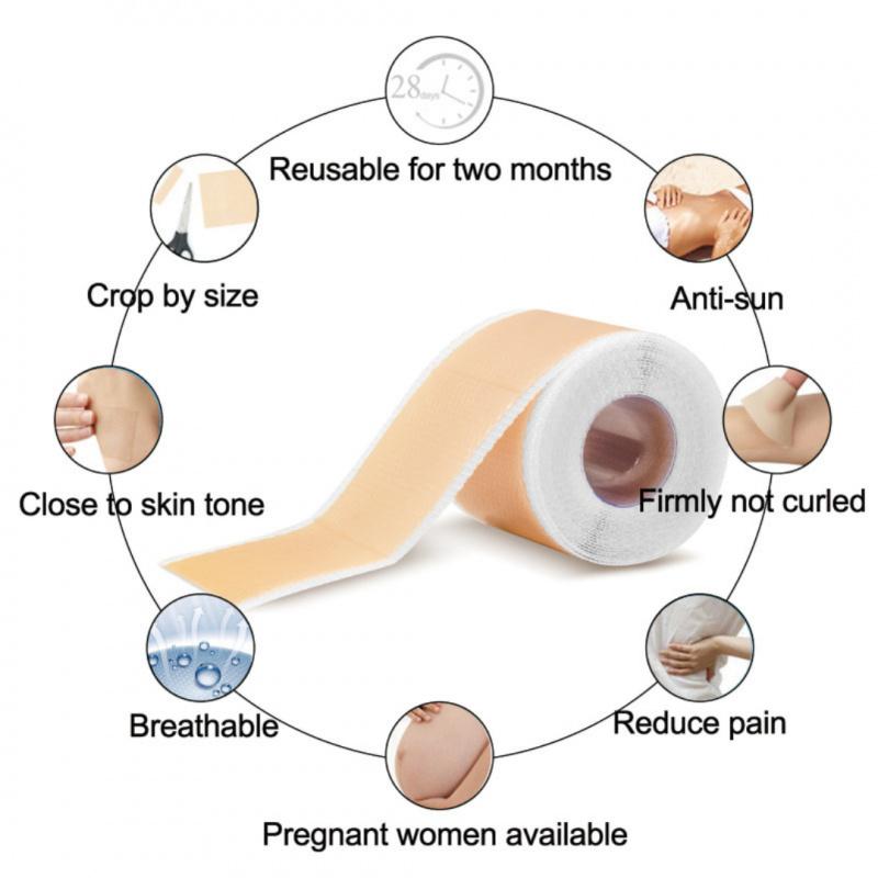 Silicone Scar Sheets, Professional Breathable Scar Tape, Skin-friendly Scar Tape for All Skin Types, Sports Tape for Women & Men