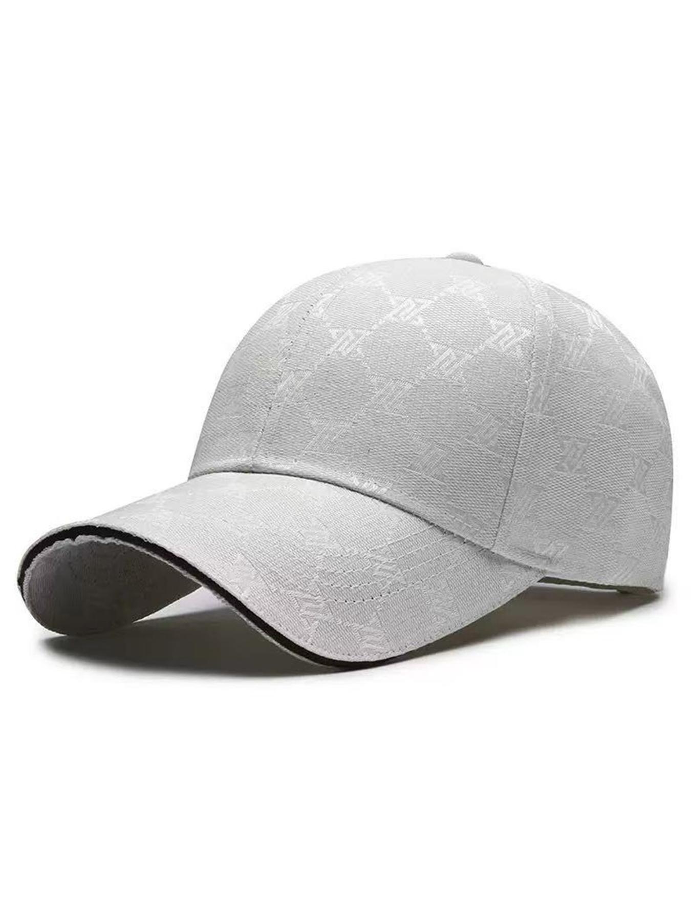 Unisex Geometric Letter Print Baseball Cap, Adjustable Snapback Cap, Geometric Pattern, Adjustable Sun Protection Casual Hat, Outdoor Sports, Spring & Fall Travel Beach Activities