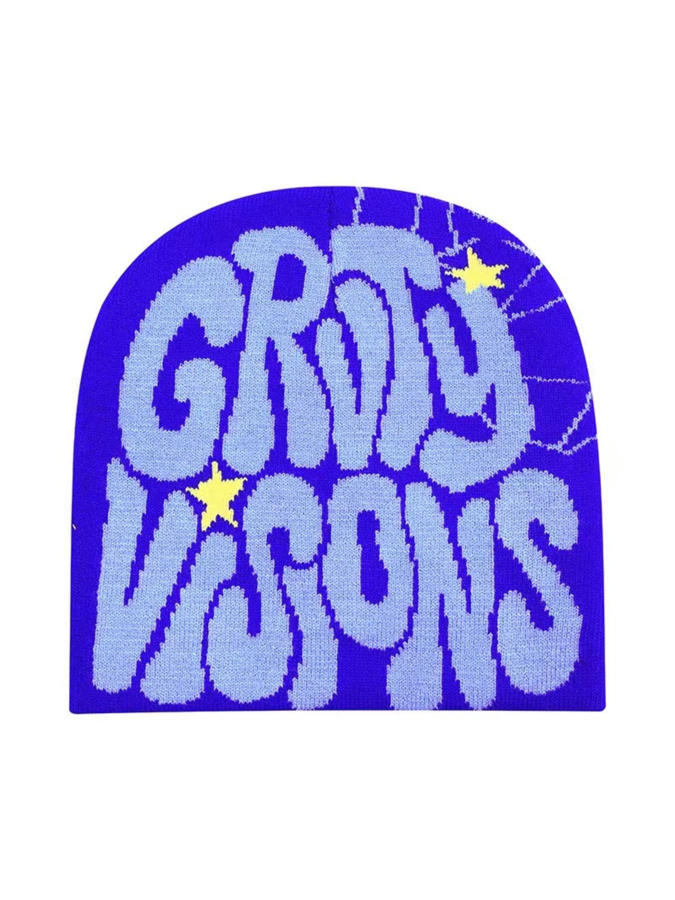 Latest Fall Winter Best-Selling Knit Hat, Warm Fitted Letter Hip-Hop Streetwear Beanie, Fashionable Crochet Design