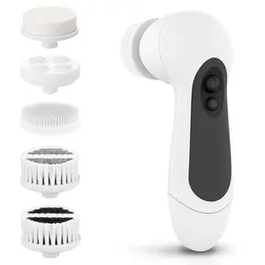 Waterproof Facial Cleansing Spin Brh Set with 5 Exfoliating Brh Heads Electric Face Scrubber Cleanser Brh by Face Brh for Gentle Exfoliation and Deep Scrubbing
