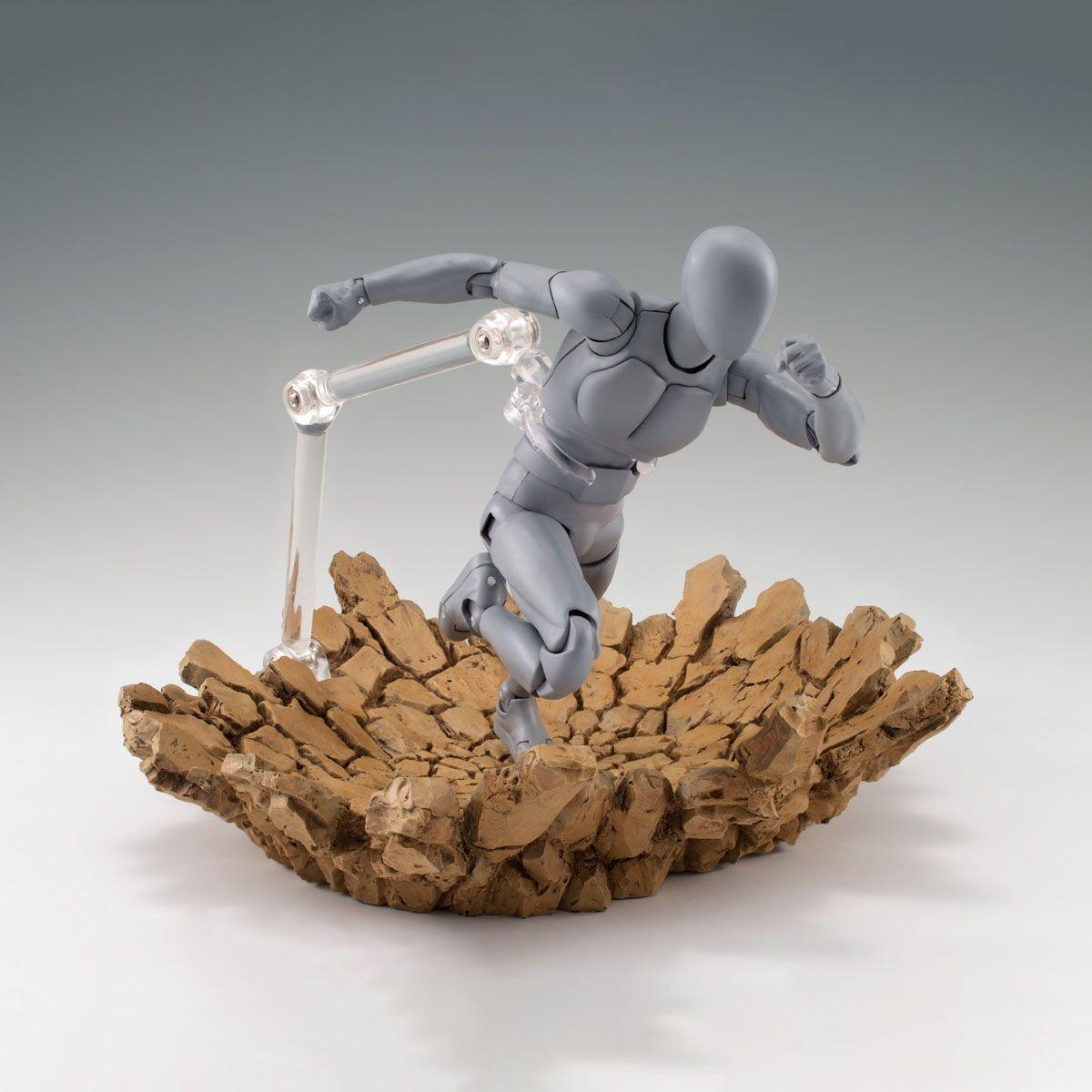 Tamashii Effect Impact & Debris Set Universal 1/12 Scale Accessory Kit for Shf Figures Includes Crashing Rocks with Mist