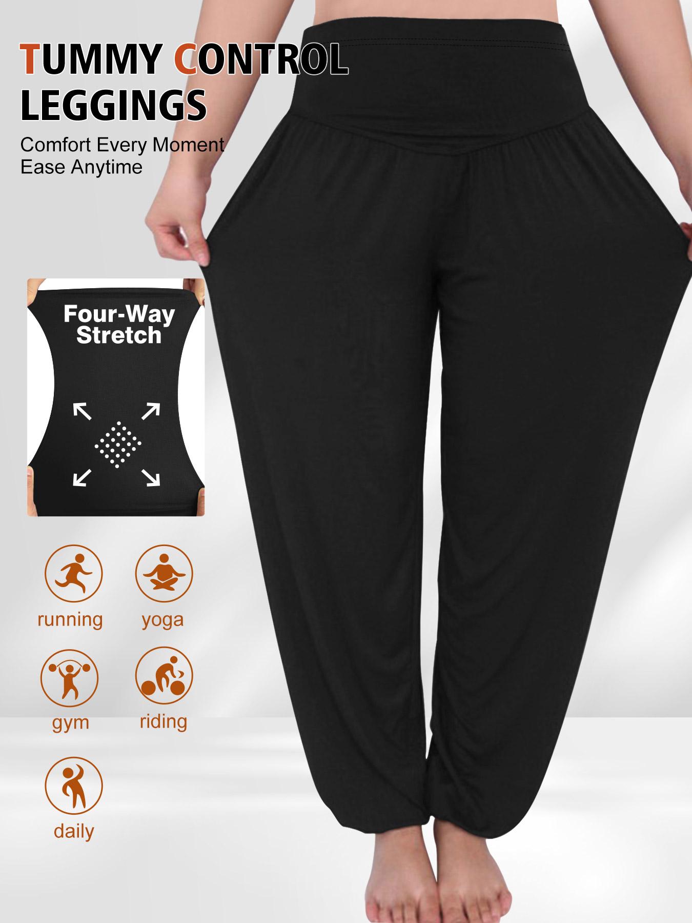 Plus Size Women's Harem Pants, High Waist for All Seasons, Casual Comfortable Loose Fit Fabric, Stylish and Versatile, Boho Fashion Trousers