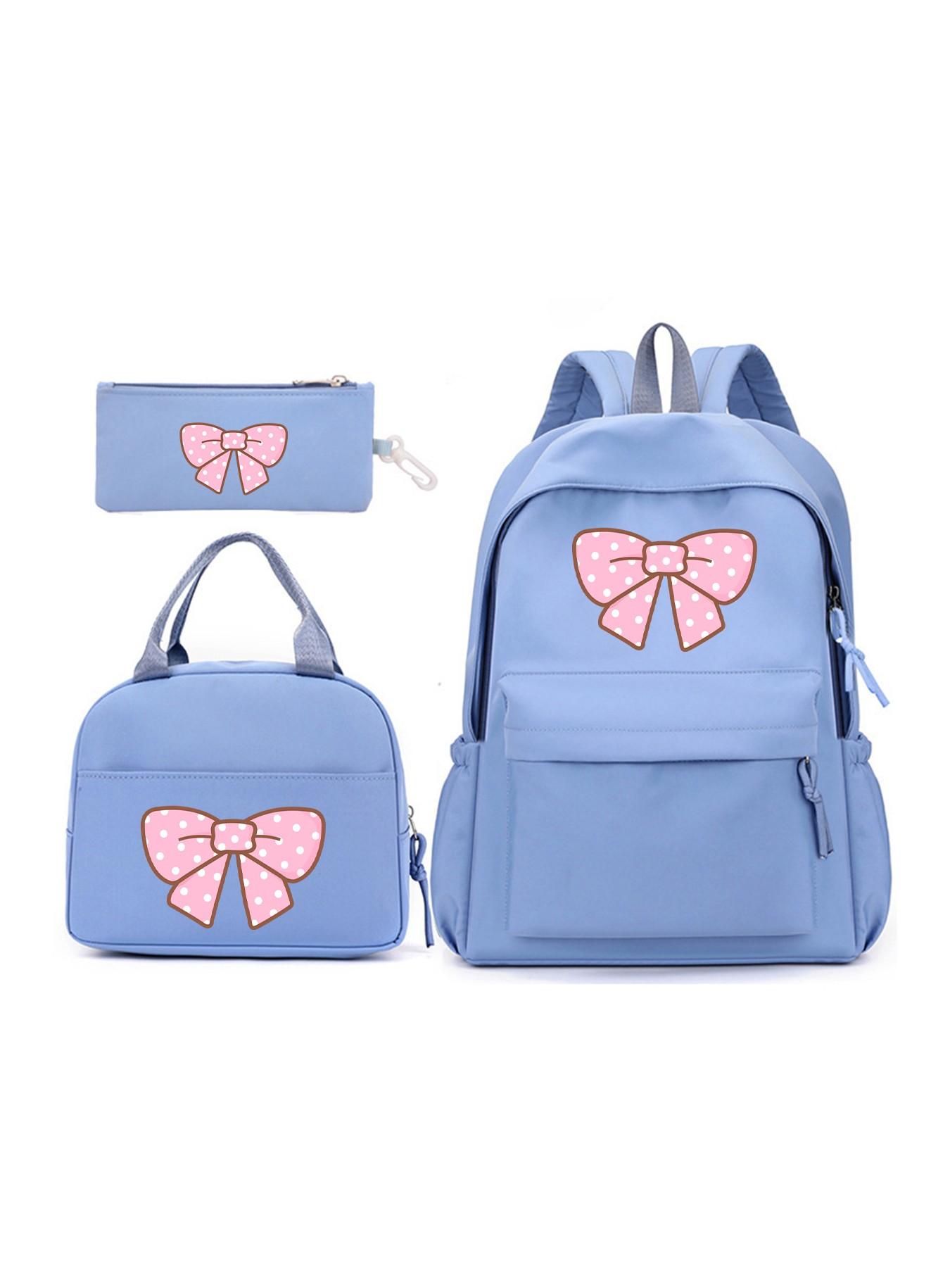 1PC Stylish Simple Butterfly Backpack for Girls, Large Capacity Junior & Senior High School Bag