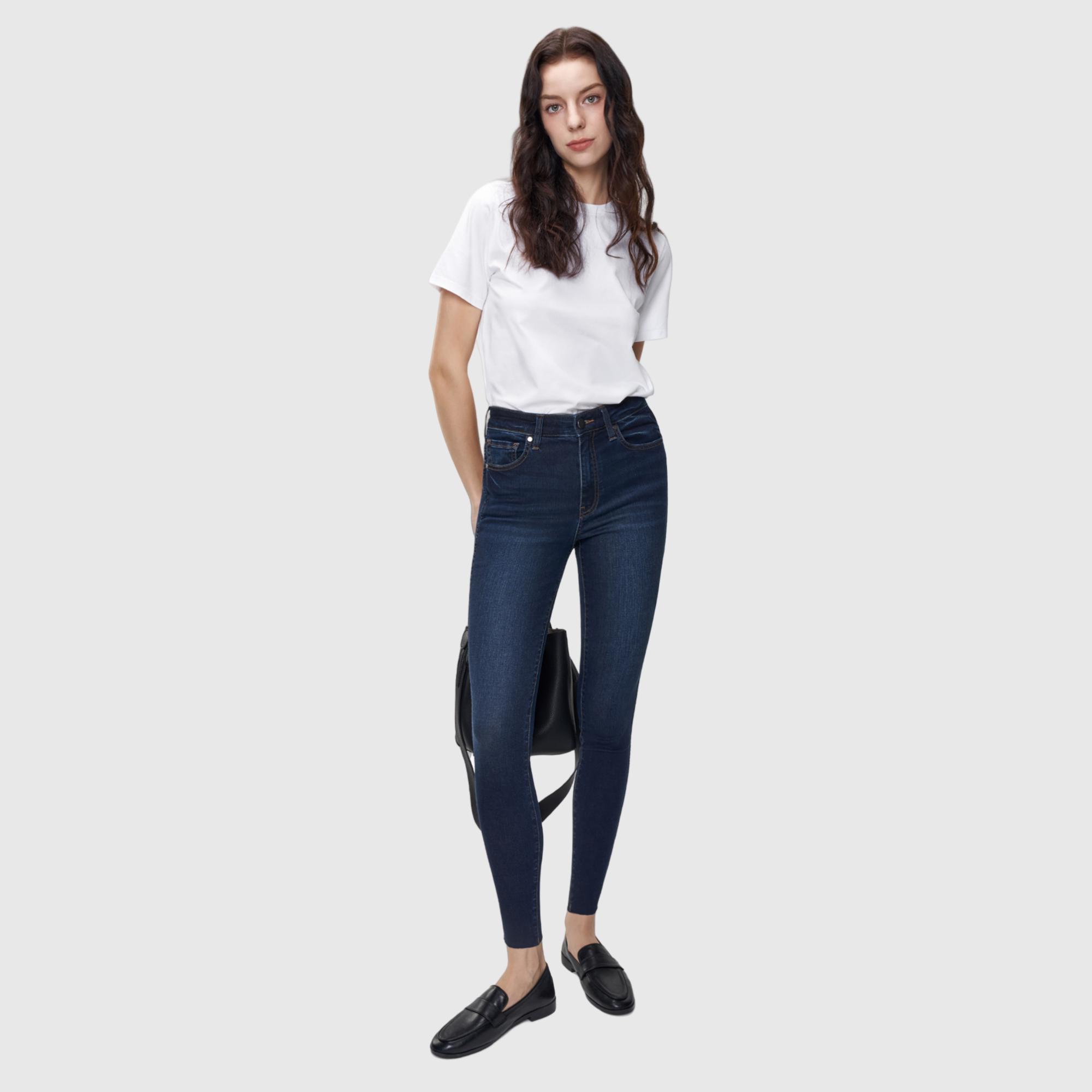 Women's Skinny Fit High-Stretchy High Rise Genuwii Washed Jeans, Sleek Finish Fabric, Blue Denim, Comfortable Slim Casual Basic Style - No More Awkward Gaps, Secure Bottom, Flattering Cute Jeans, Outdoor Streetwear Pants, Womenswear Medium Trouser Women's Skinny Fit High-Stretchy High Rise Genuwii Washed Jeans, Sleek Finish Fabric, Blue Denim, Comfortable Slim Casual Basic Style - No More Awkward Gaps, Secure Bottom, Flattering Cute Jeans, Outdoor Streetwear Pants, Womenswear Medium Trouser