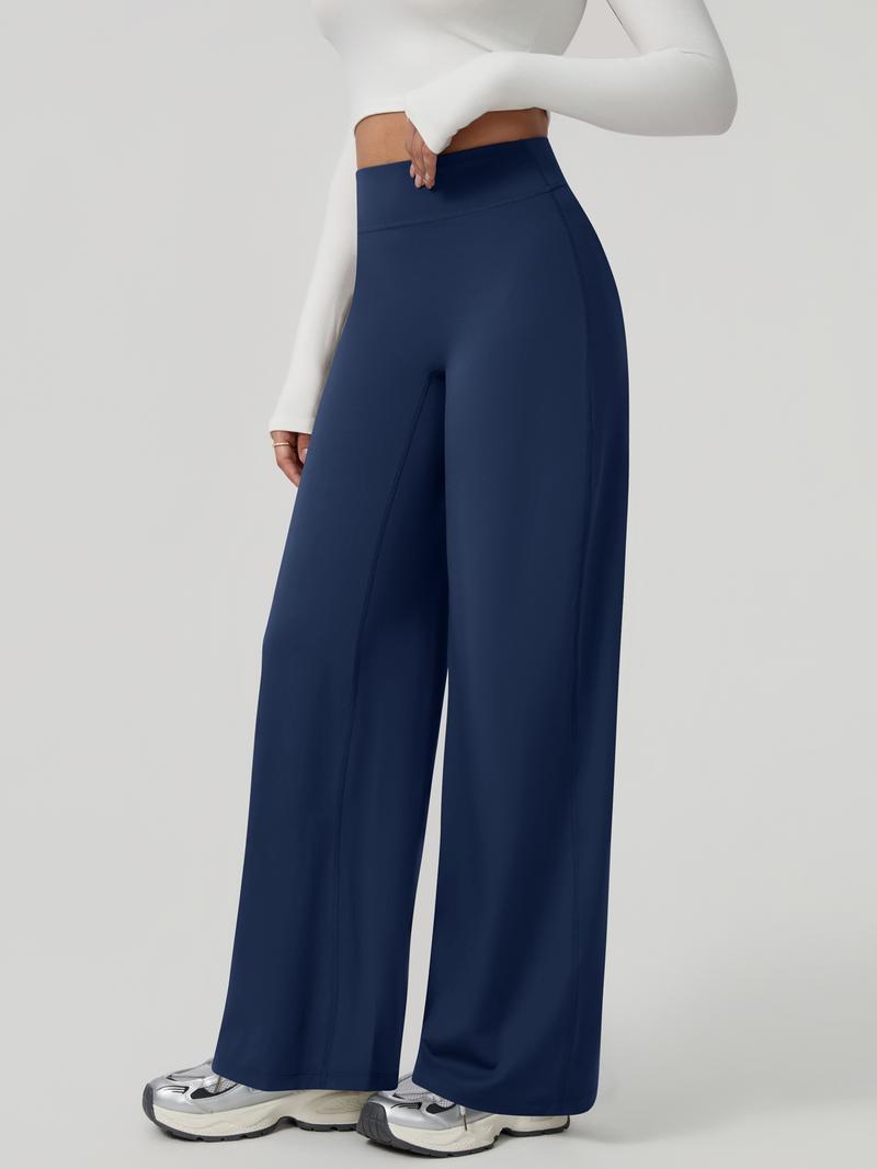 Women's High-Waisted Wide-Leg Pants, Casual Chic Trousers, Comfortable Loose-Fitting Design, Soft Breathable Fabric, Perfect for Daily Wear & Sports