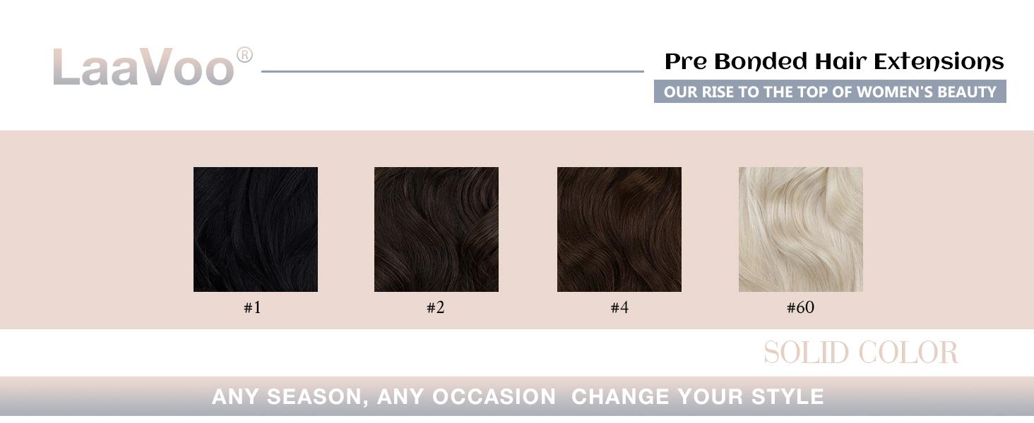 LaaVoo I Tip Hair Extensions Real Human Hair Pre Bonded Extensions human hair 50 Gram FallFreshness TikTokShopBlackFriday SpringStatements