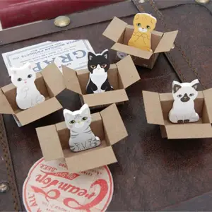 1 Piece Kawaii Cute Cat Sticky Memo Pad Notes Message Post Notepads Bookmark School Student Office Stationery Home Decorations