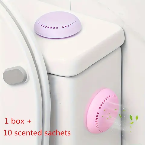 Lavender & Rose & Cherry Blossom Aromatherapy Air Freshener, 10pcs/set Long Lasting Fragrance Deodorant Tablet, Home Fragrance for Bathroom, Car, Home, Scented, Bathroom Deodorizer, Floral Fruity Scent, Indoor Home Fragrance