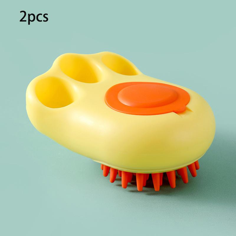 2-Pack Pet Bath Brush, Silicone Massage Comb, Soft Multi-Function Head Brush, Cat Cleaning Brush, Dog and Cat Grooming Tools