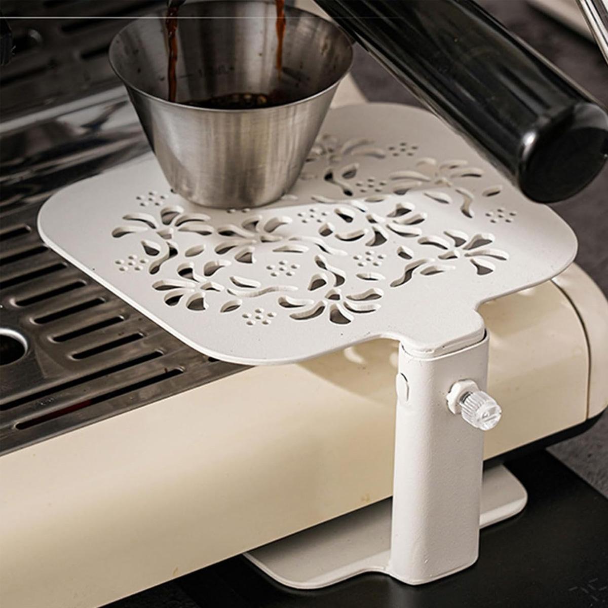 Coffee Weighing Rack, Espresso Machine Electronic Scale Stand, Carbon Steel Coffee Rack, Easy to Use, Durable Design