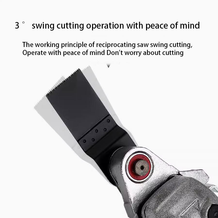 Angle Grinder Oscillating Tool Set, Stainless Steel Angle Grinder to Multi Tool Converter, M10 5/8" Thread Polishing Oscillating Adapter Kit for Grinding, Trimming and Removal