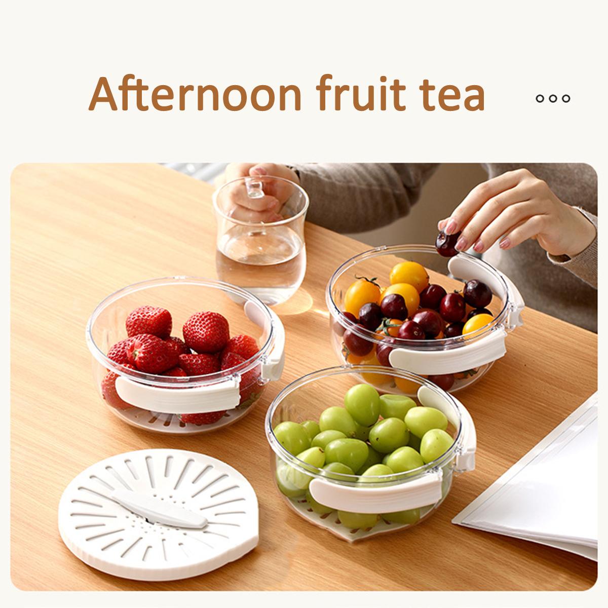 Square and round produce strainer