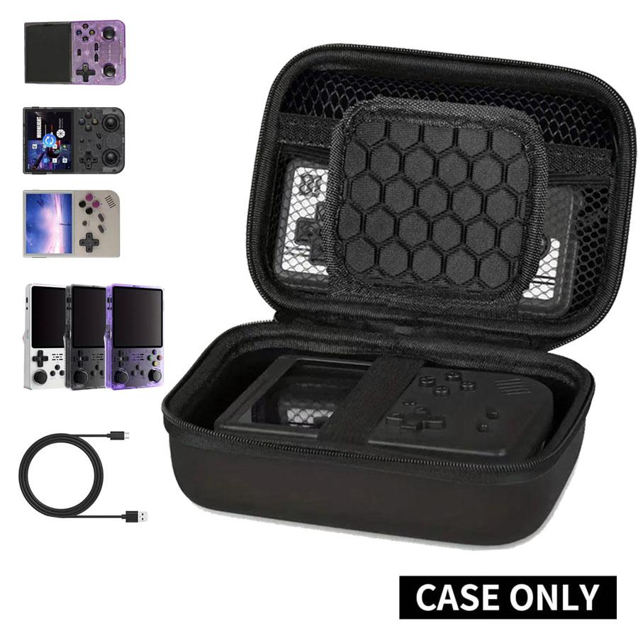 2025 New Durable Game Console Storage Bag for RG353V/RG35XX/RG353VS/X6/R36S/K36, Handheld Game Console Protective Organizer, Stylish & Portable Carrying Bag for Gaming Enthusiasts, Suitable for Outdoor Traveling Camping(Box Only)