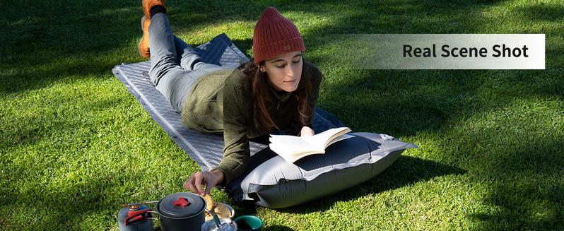 Naturehike Self-Inflating Sleeping Pad with/without Pillow, Ultra-Light, Waterproof Camping Mattress for Backpacking, Connectable for Multi-Person Use portable inflatable FathersDayGift