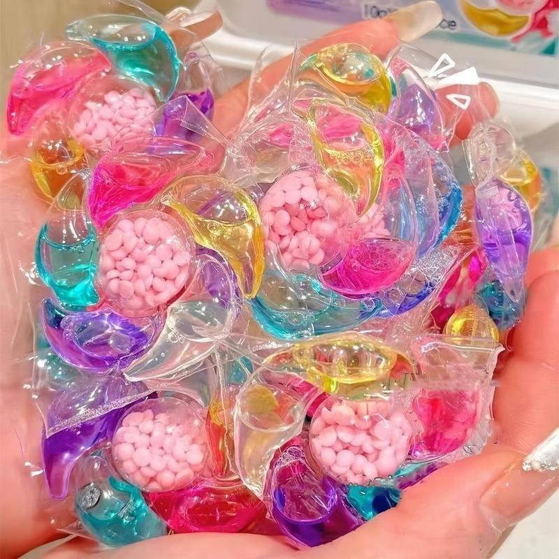 ALL-In-1 Laundry Detergent beads,  50/120/360pcs Scent Booster Laundry capsules 💐 Concentrated Liquid Fabric Softener, Fruit Scented, Strong Stain Removal, Color Protection 👕✨, Laundry Detergent Balls, Laundry Pods Laundry Tools & Accessories