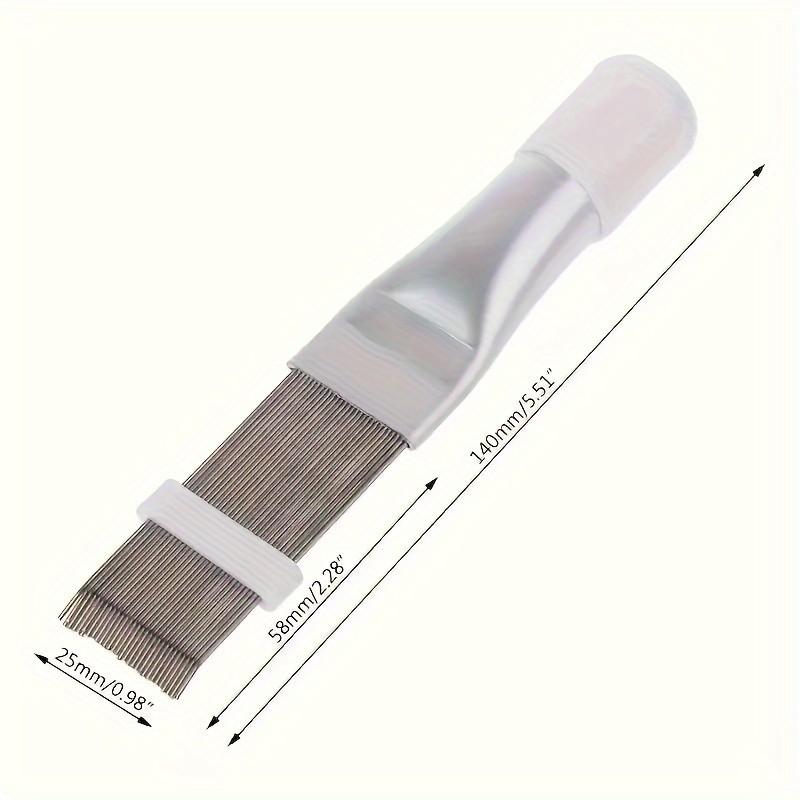 Stainless Steel Fin Cleaning Brush, Air Conditioning Duct Straight Edge Brush, Effective Dust Removal, Hvac Maintenance Tool