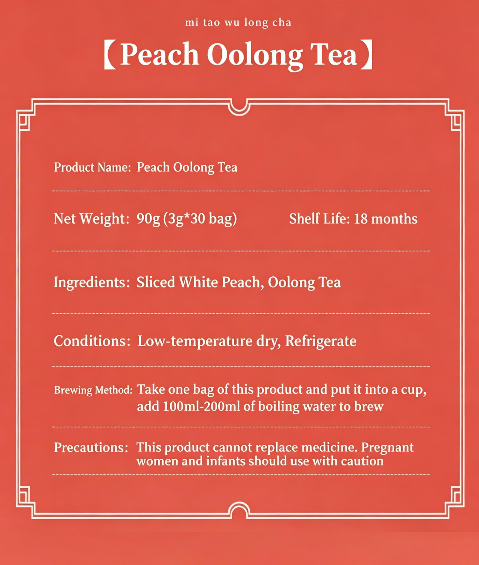 White Peach Oolong Tea, 90 Individually Wrapped Tea Bags. Juicy White Peach Meets Smooth Roasted Oolong. Naturally Refreshing, Lightly Sweet, and Clean Tasting. No Artificial Flavors. The Perfect Daily Caffeine Boost. Delicious Iced or Hot.