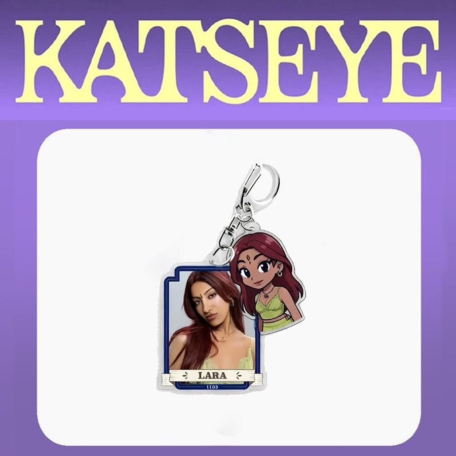 1 piece KATSEYE EYEKONS <GAbriela><Gnarly><Touch> Keychain, pendant, suitable for clothing, bags, car keys, creative and cute party decoration, Christmas gift, Valentine's Day, birthday celeb, Keychain Kawaii, Trendy Cute Keychain