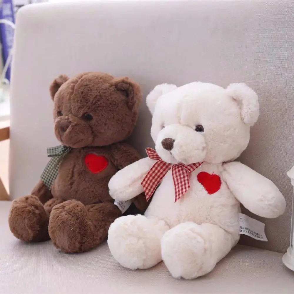 1pc Cute Teddy Bear Plush Toy - 35/50cm Stuffed Bear with Heart Doll, Girls' Birthday/Party Gift (Toys & Hobbies Felt Crafts DIY Brinquedos)