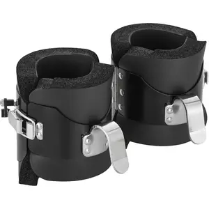 Inversion Boots Hanging Upside Down with 2 Hooks, Inversion Boots for Core Gym Fitness, Ab Crunch, Abdominal Sit Up, Hooks Bar Therapy