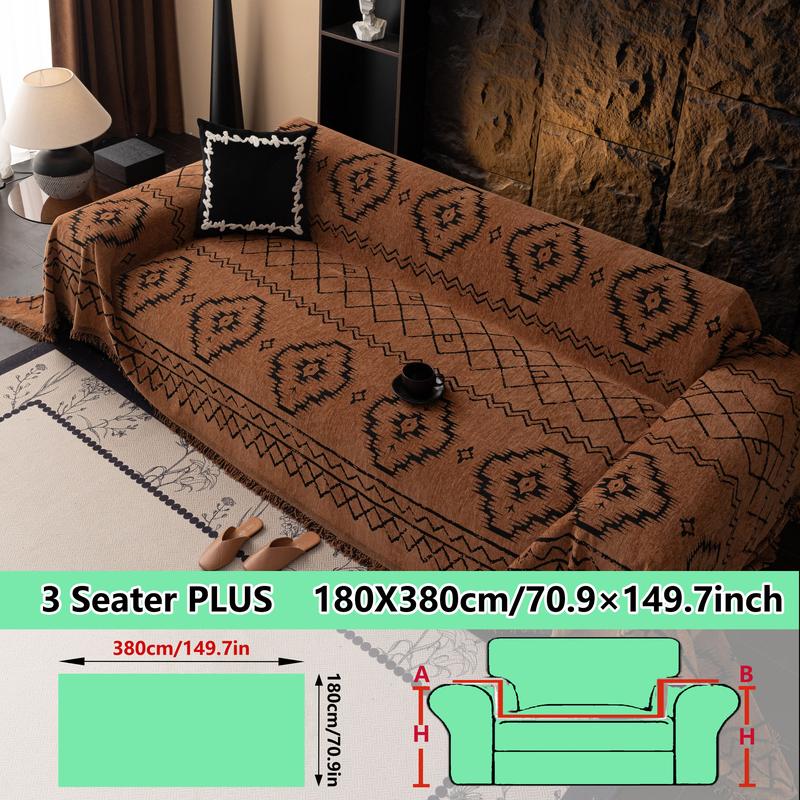 European Style Thickened Chenille Sofa Cover Blanket, Couch Covers, Warm Design, Multiple Colors & Sizes Available, Perfect for Living Room Decor