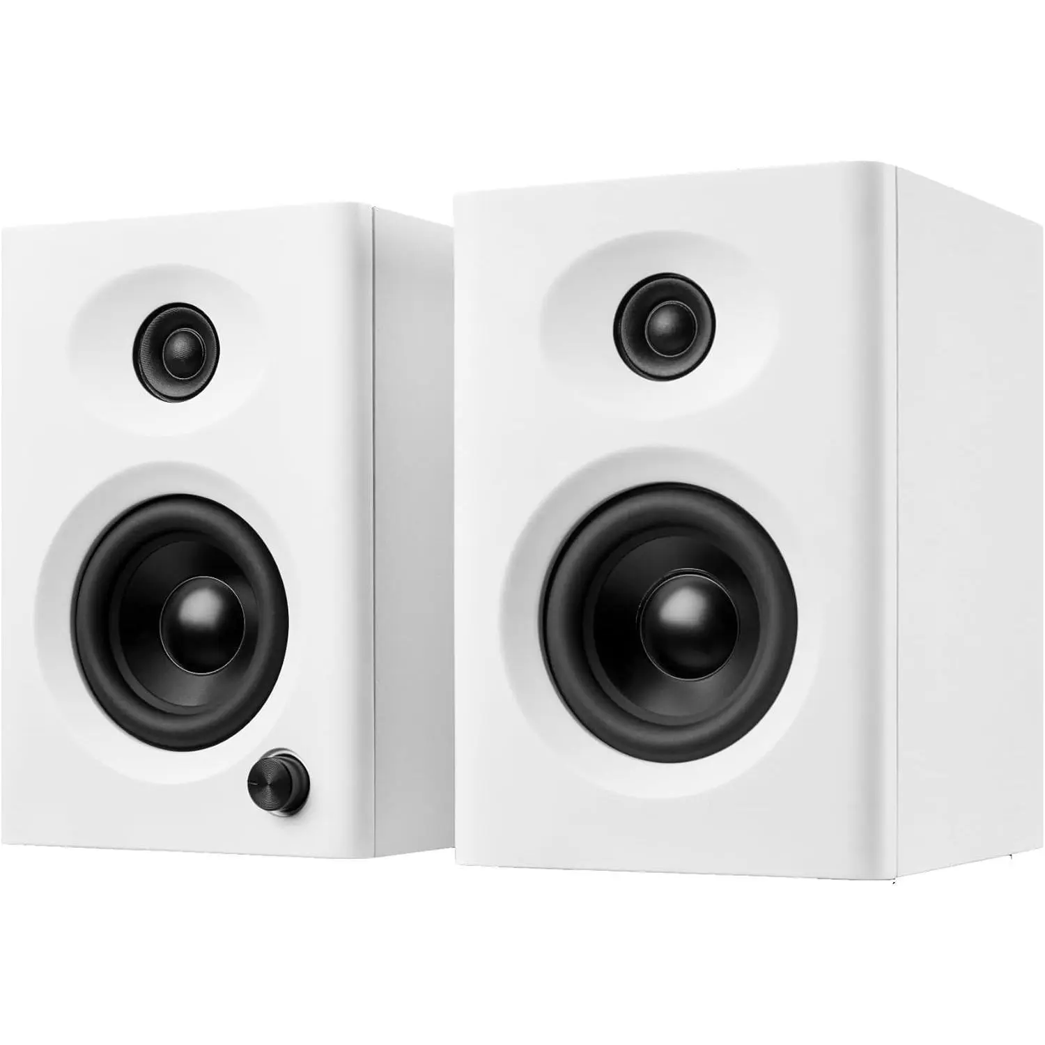 Powered Computer Speakers for Gaming and Music, White Pair