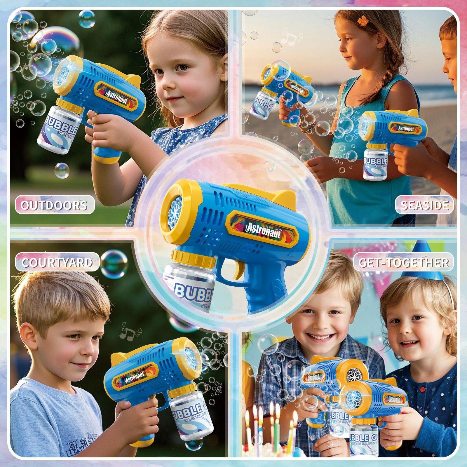 Handheld Automatic Bubble Machine, Quick Bubbles No Leaks, Outdoor Toy Birthday Gift, Handheld Bubble Maker, Party Bubble Machine, Requires 4x 1.5v Aa Batteries