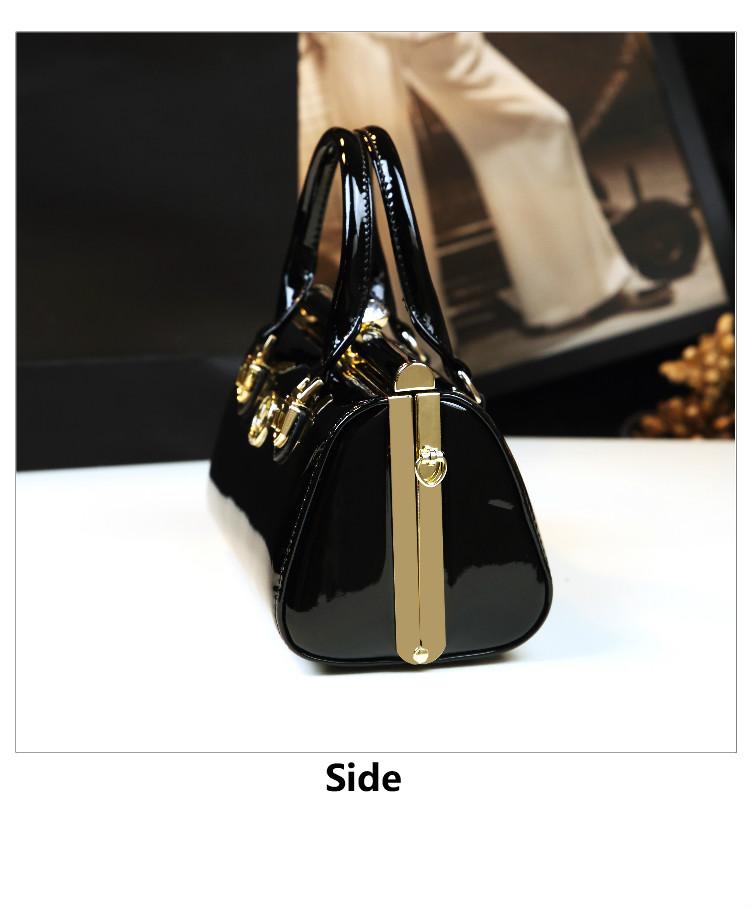 Elegant Matte Finish Handbag, Fashion Lock Closure Boston Bag, Vintage Style Commuter Crossbody Small Bag, Women's Stylish Shoulder Purse