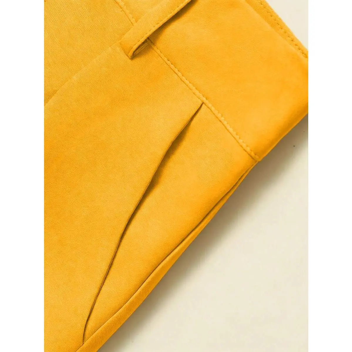 LUNE Elegant Women's Mustard Yellow Wide-Leg Pants,Winter Office Attire,Casual Solid Palazzo Trousers,Festival Outfits,Elegant Summer Multi-Functional