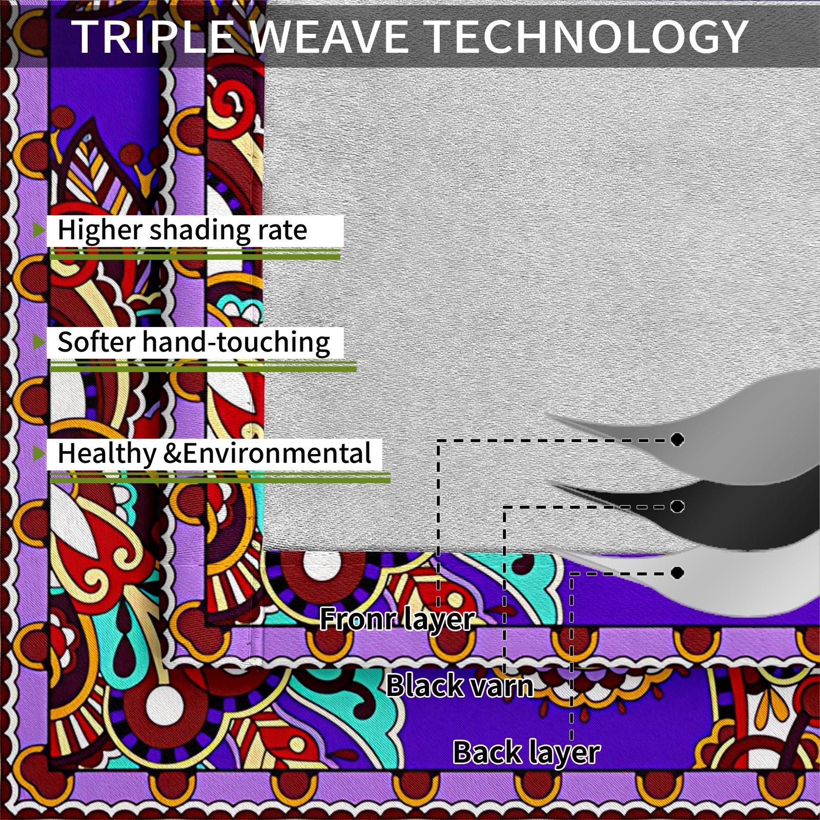 2 Panels Set Boho Paisley Digital Print Window Drapes, Vintage Ethnic Style Darkening Grommet Curtains, Thermal Insulated Privacy Blackout Drapes, Decorative Window Treatment for Living Room, Bedroom, Dorm, Home Office