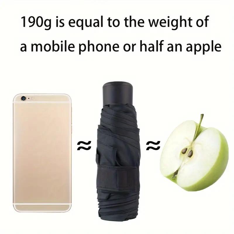 Small parasols umbrella portable pocket umbrella travel portable compact umbrella mini paraguas Very lightweight, suitable for outdoor travel to block sunlight (suitable for one person)