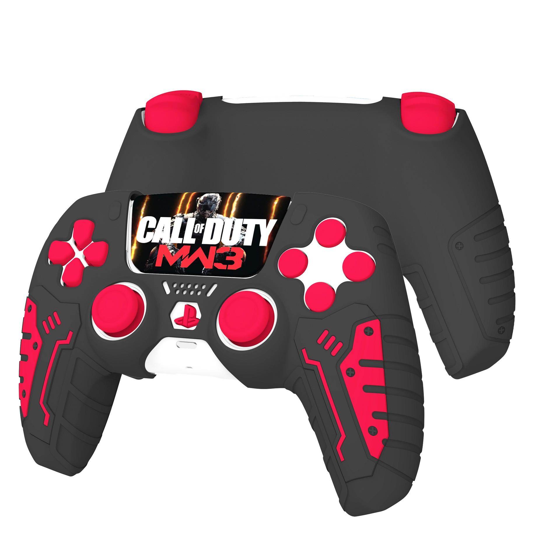 Ps5 Game Controller Silicone Protective Case Ps5 Pro Patterned Silicone Handle Cover Ps5 Gaming Accessories Shell Protection