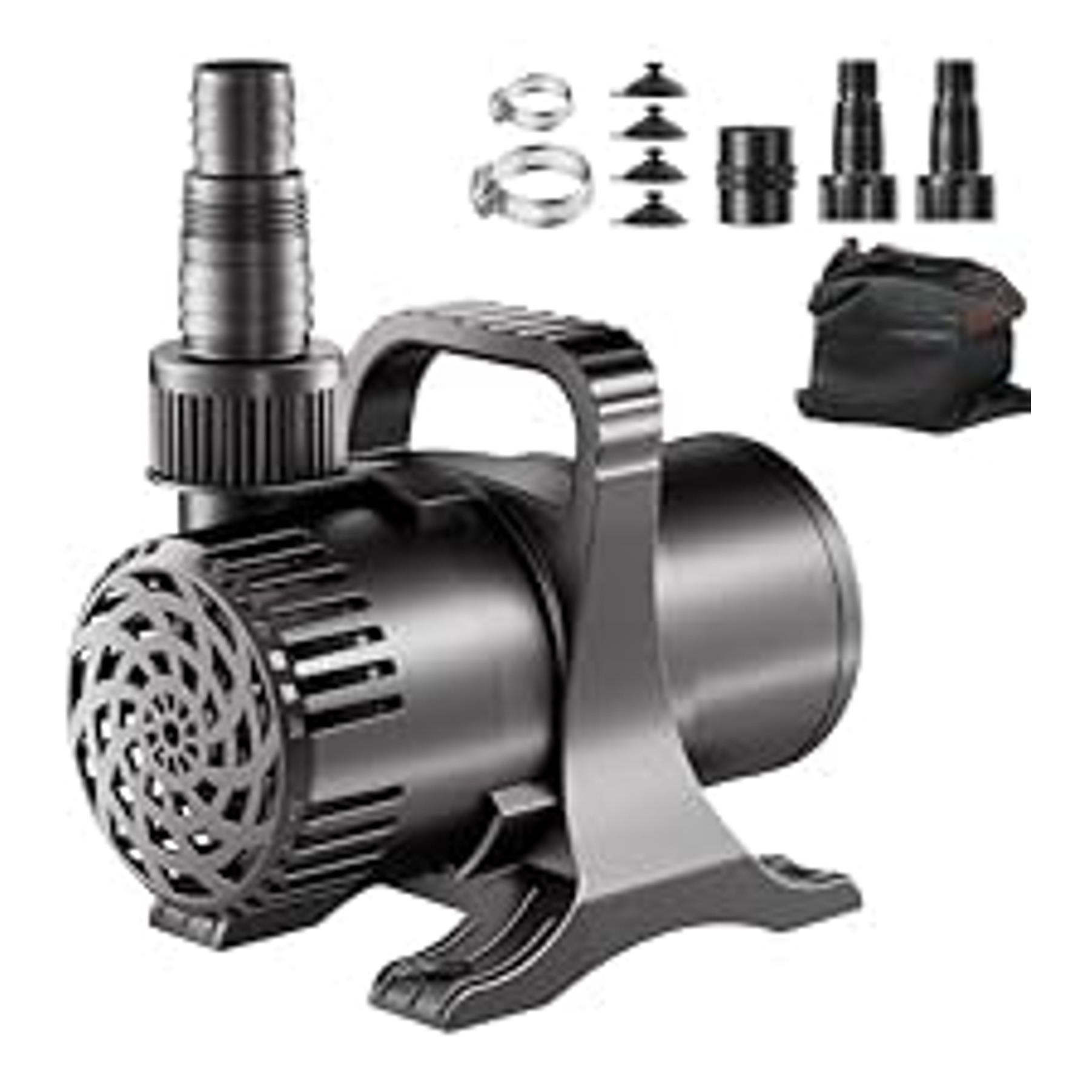 Water Pond Pump Set - 850GPH Submersible Adjustable Fountain & Waterfall Pump, 46W Powerful Motor, 2 Installation Options with Filter Bag & 20.3ft Power Cord for Outdoor Pond Aquarium Water Pond Pump Set - 850GPH Submersible Adjustable Fountain & Waterfall Pump, 46W Powerful Motor, 2 Installation Options with Filter Bag & 20.3ft Power Cord for Outdoor Pond Aquarium