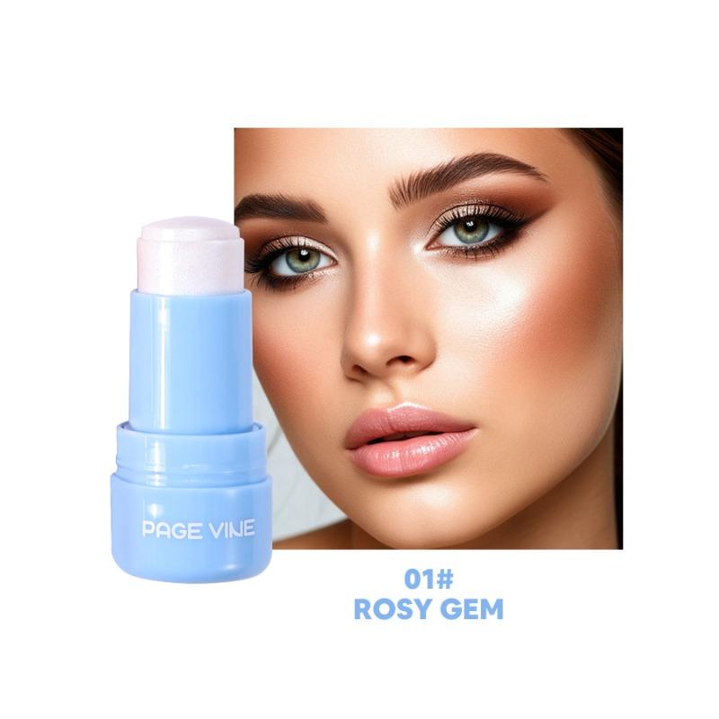 PAGE VINE Popular Water Gloss Jelly Highlight Eyeshadow Stick Super Shiny Multi-color Eyeshadow Highlight Stick Makeup
