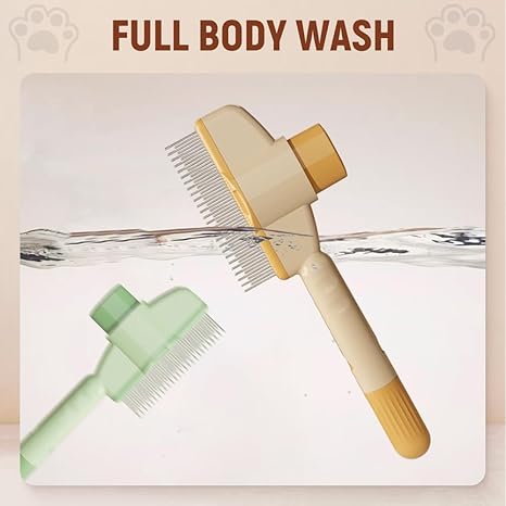 Cat Comb Flea Comb For Cats Dogs Multifunctional Cat Brush With Release Button  for Indoor Cats Pet Hair Grooming Brush Supplies,Multifunctional Supplies,Pet Accessories