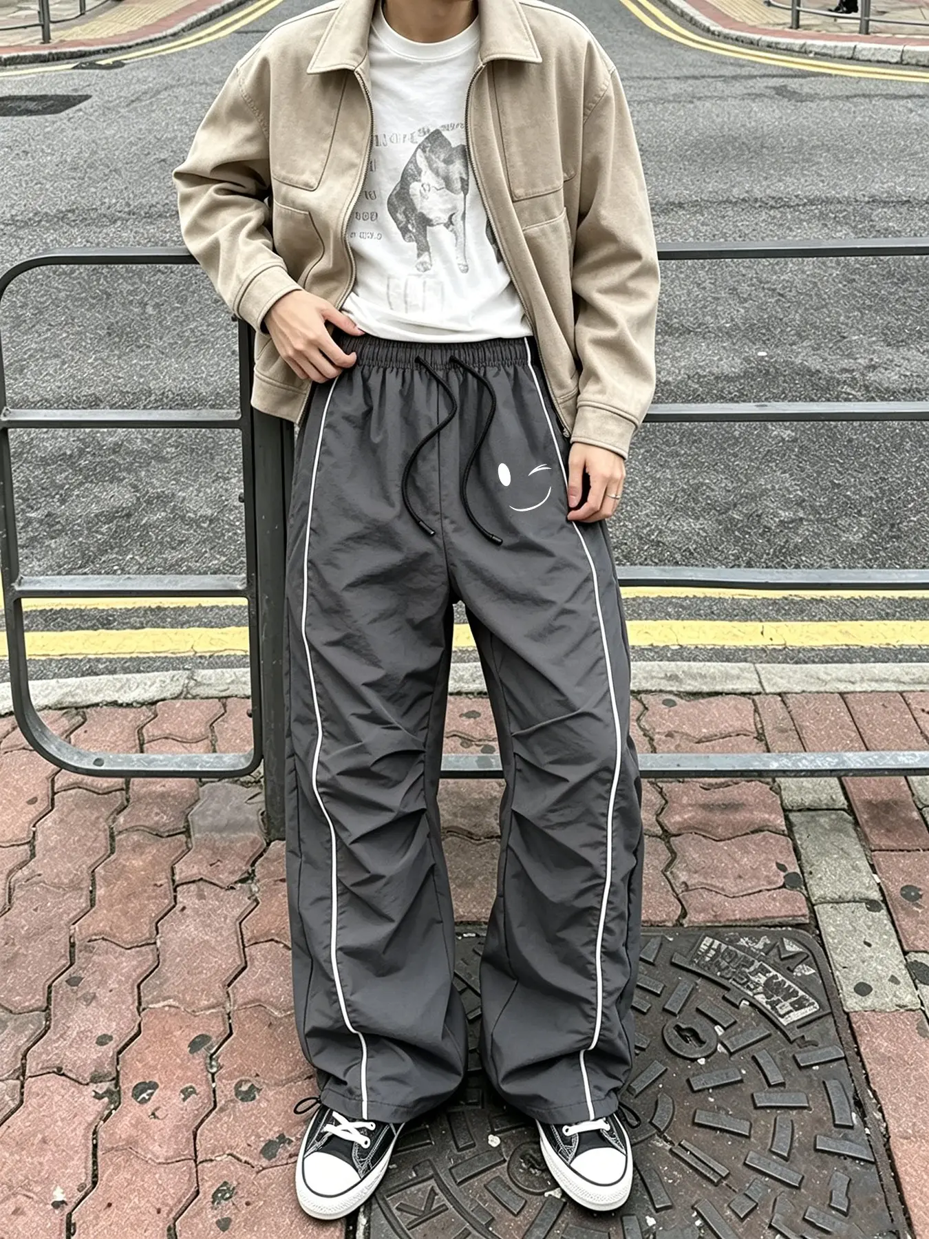 Gray & White
