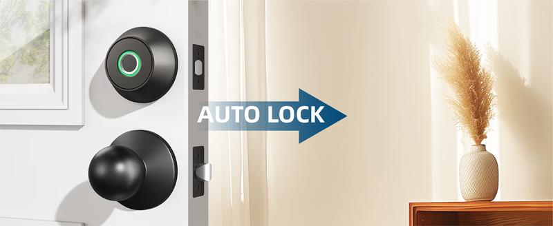 Valentine's Day Gift EUERTE 3th Gen Fingerprint Door Lock with App Smart Deadbolt Auto Lock Easy Install Great For Home Perfect Replacement The Traditional Deadbolt FathersDayGift