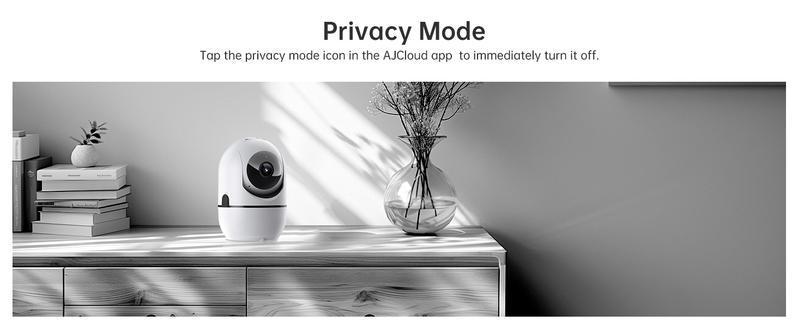 2MP/3MP Smart AI Camera,WiFi Pan-Tilt Security Camera with Human Detection, Wired,2-Way Audio, IR Night Vision, IP64, Cloud/TF Storage, White