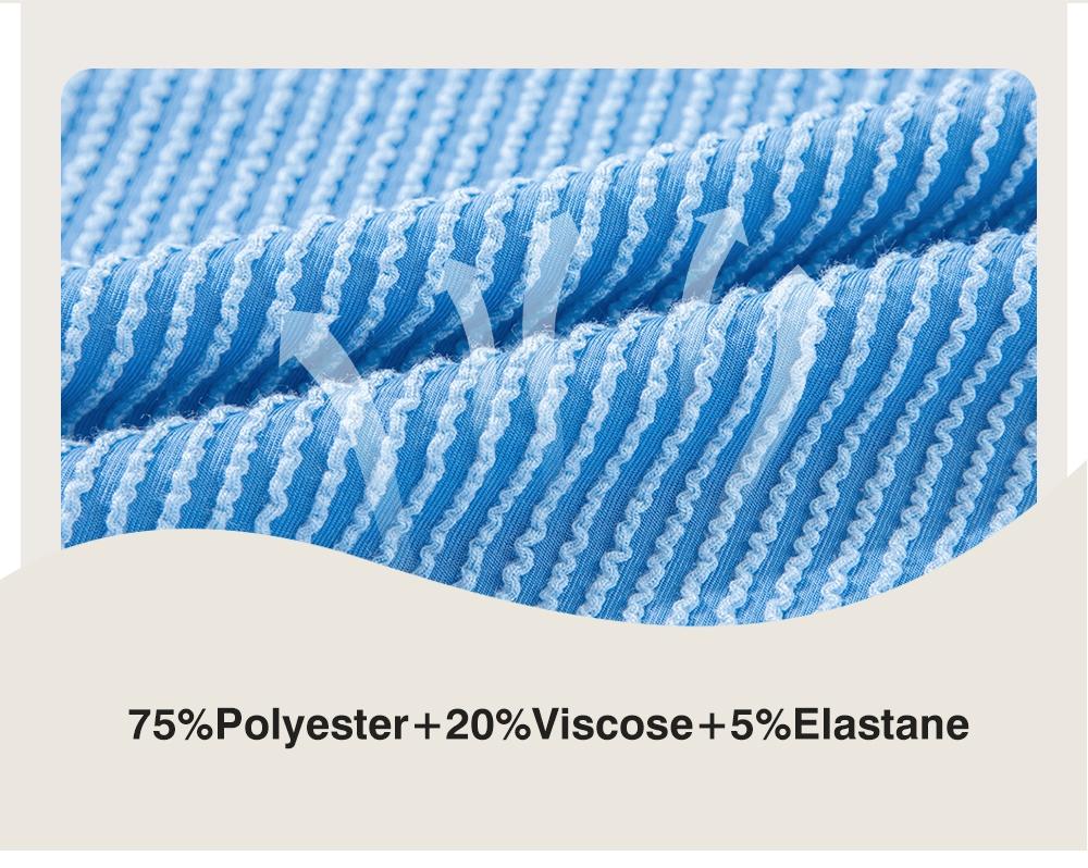 Women's Twisted Ribbed Knit Solid Color Set - Round-neck Short Sleeve T-Shirt & Wide Leg Pants with Side Pockets, Casual Comfy for Summer Daily Wear, Co Ord Sets