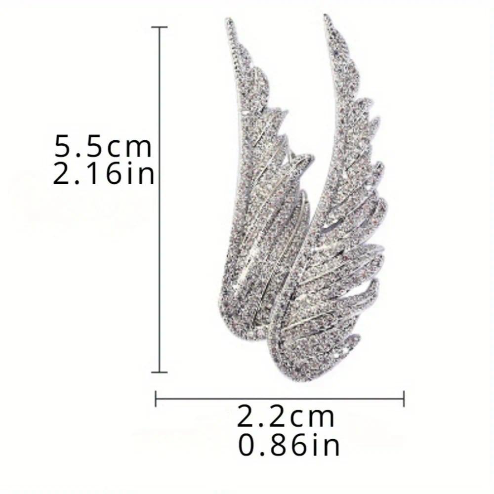Angel's Wings Exquisite and Elegant Female Feather Brooch Temperament Versatile Suit Coat Pin Accessories