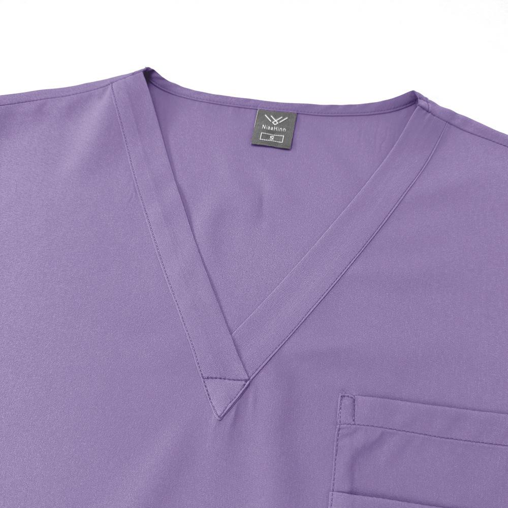 Summer Thin Unisex Short Sleeve Scrubs Operating Room Scrub Suits Stretchy Quick-Drying and Breathable Suitable for Operation Assistance, Outpatient Duty Daily Operations and Other Scenarios Easy to Clean and Maintain Wear-Resistant and Practical