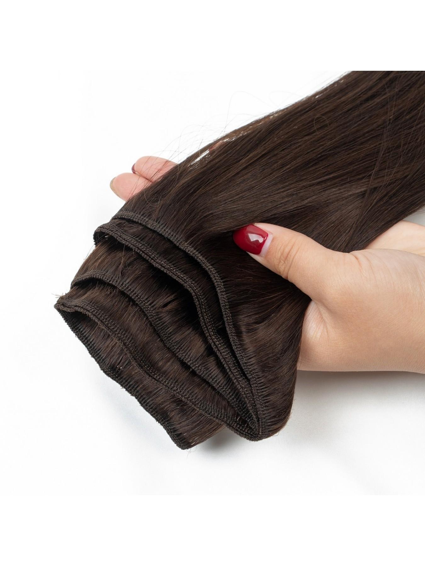 Natural Human Hair Weft Sew in Hair Bundles, Real Machine Made, Invisible Extension, 50g/bundle, for Women & Girls, All Occasions