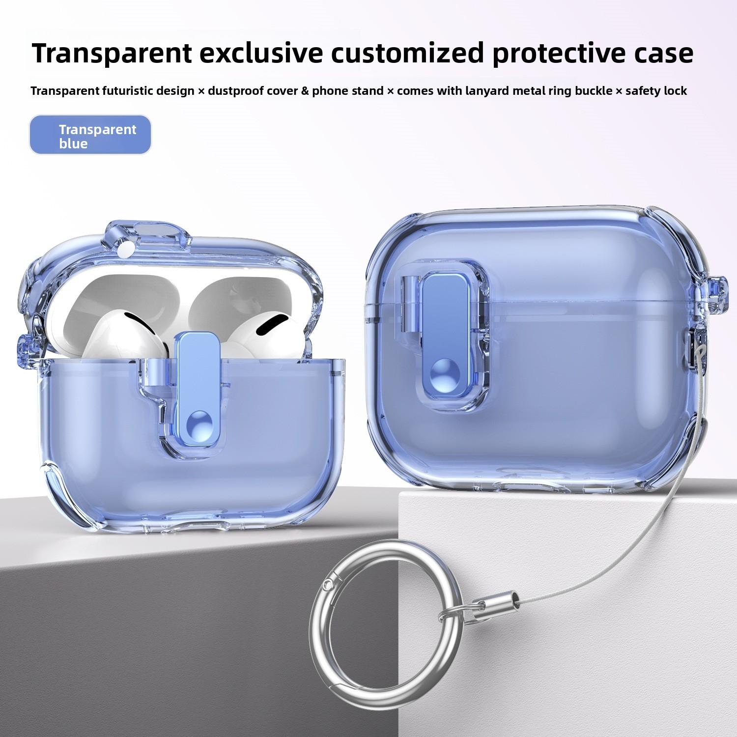 Compatible with Airpodspro3/pro2 Apple protective case, 3rd generation automatic pop-up cover, 4th generation Bluetooth earphone case