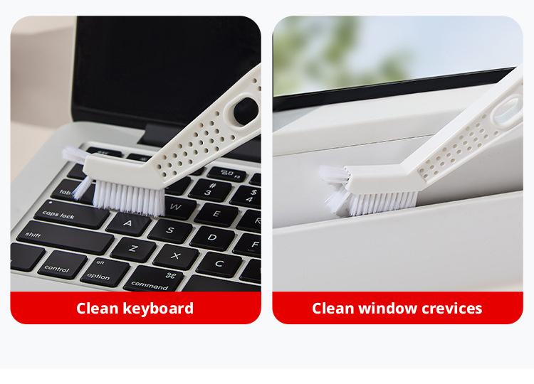 Air Conditioner Gap Cleaning Brush, Detachable Washable Soft Bristle Dust Cleaner for Home Window Blinds Crevice Cleaning