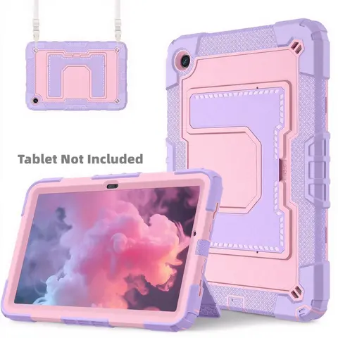 SPALLO for Samsung Galaxy Tab A11 / A9 8.7 Inch 2025/2023 Case, Tablet Protective Cover, Tablet Casing, Kids Friendly Tablet S10 Lite / S9 FE & A11+ / A9 Plus 11" Shockproof Protection Cover with Shoulder Strap - Purple Tablet Cover, Tablet Accessories